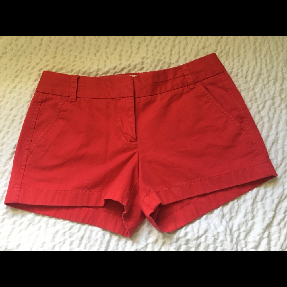 COPY - J.crew Red chino shorts. Size 2